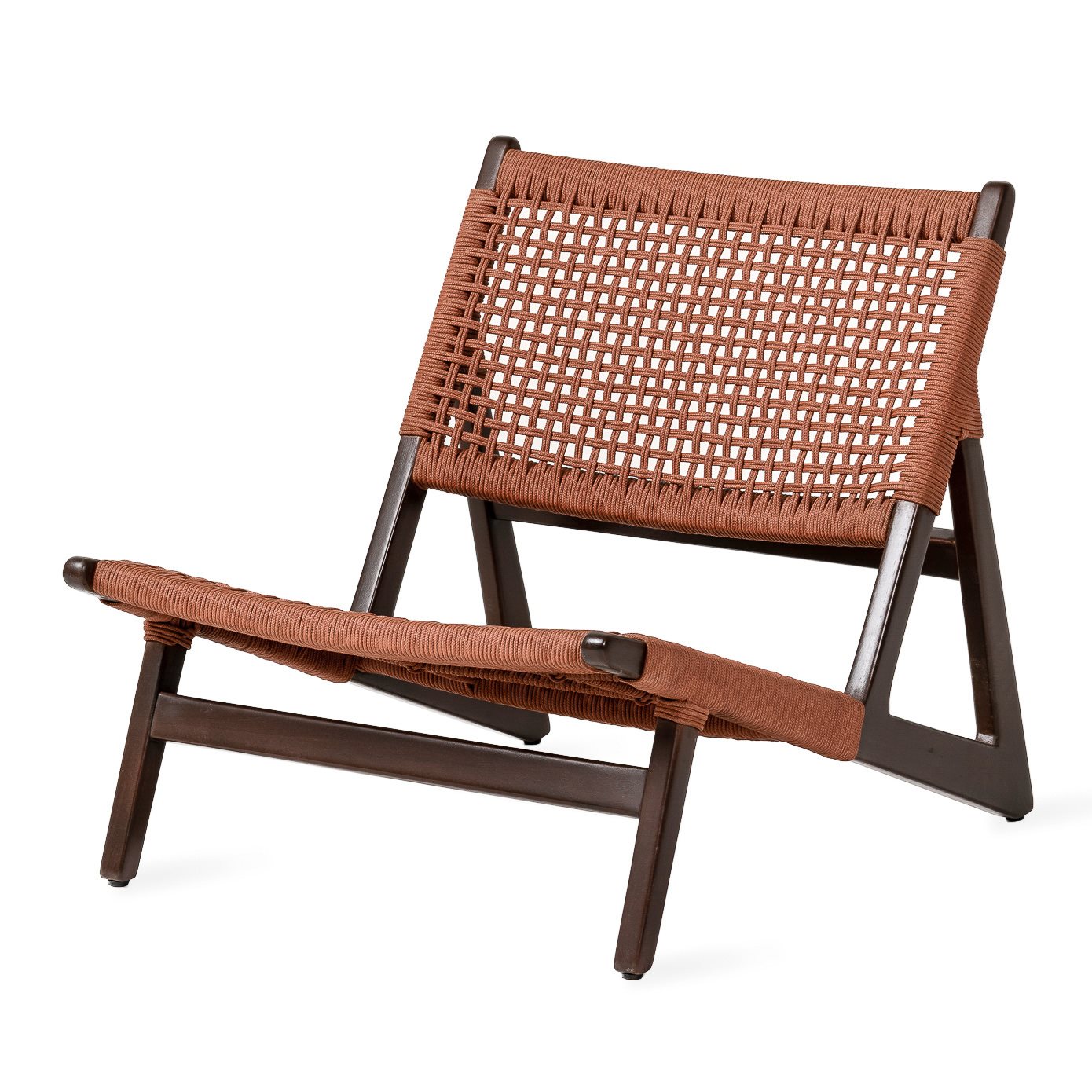 Kuwana Outdoor Accent Chair Cinnamon Weave