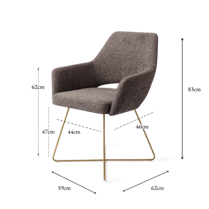 Yanai Dining Chair Amazing Grey