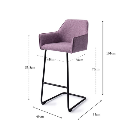 Hofu Bar Chair Violet Daisy