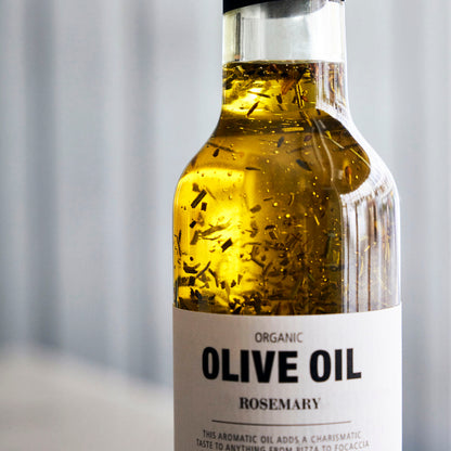 Organic olive oil with rosemary