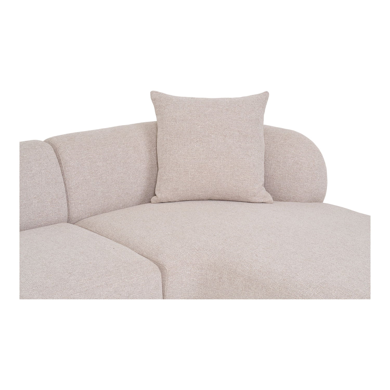 Sofa med 2 puder, højrevendt, natur, HN1295