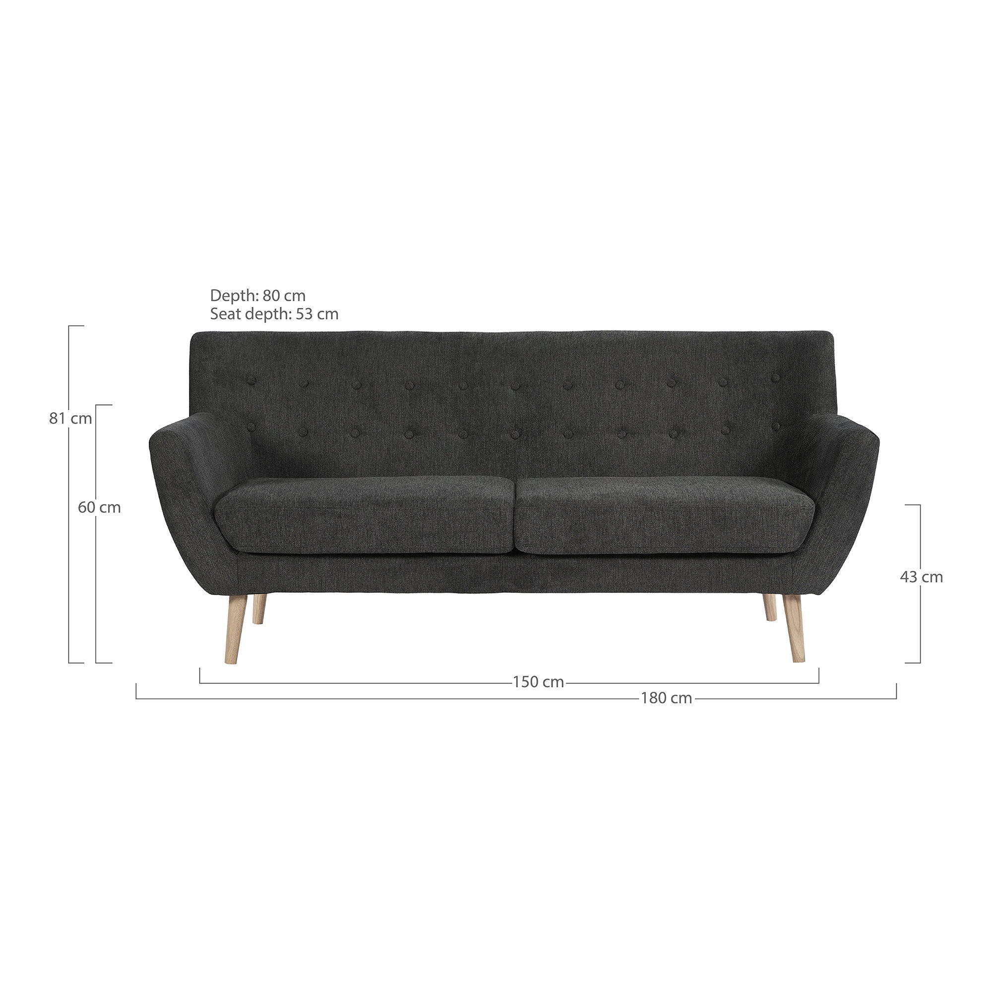 Monte 3 Personers Sofa - 3 Personers Sofa