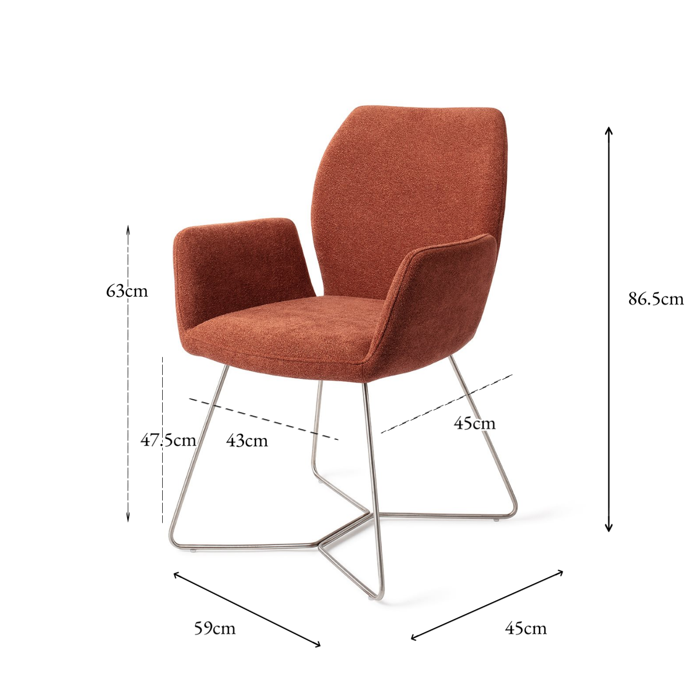 Misaki Dining Chair Cosy Copper