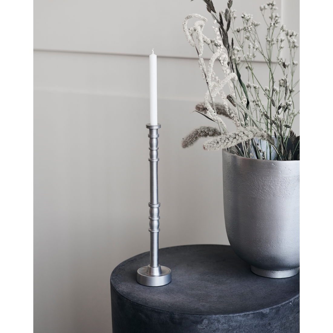 Candle stand, HDJersey, Silver oxidized