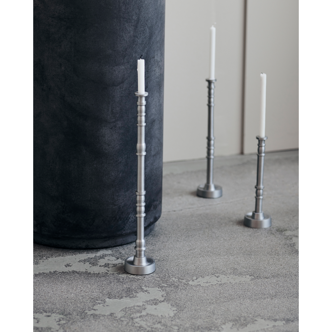 Candle stand, HDJersey, Silver oxidized