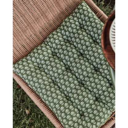 Seat cushion w. filling, HDBloss, Green