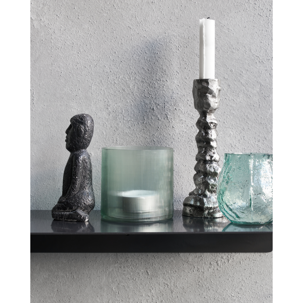 Tealight holder, HDAmka, Light blue