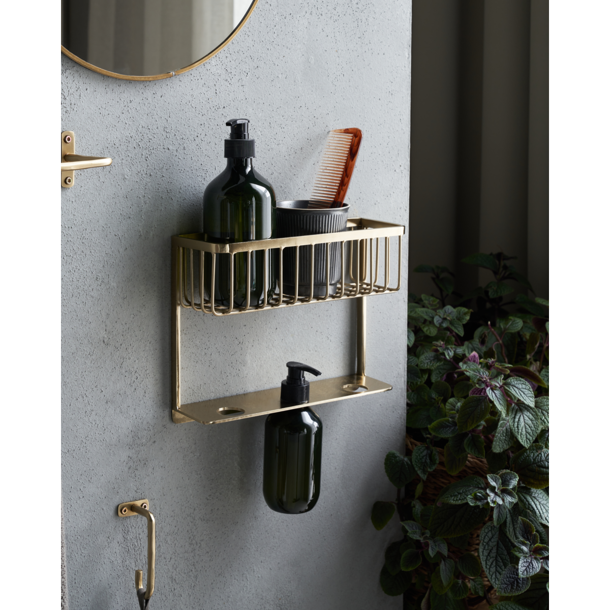 Shelf, HDBath, Brass