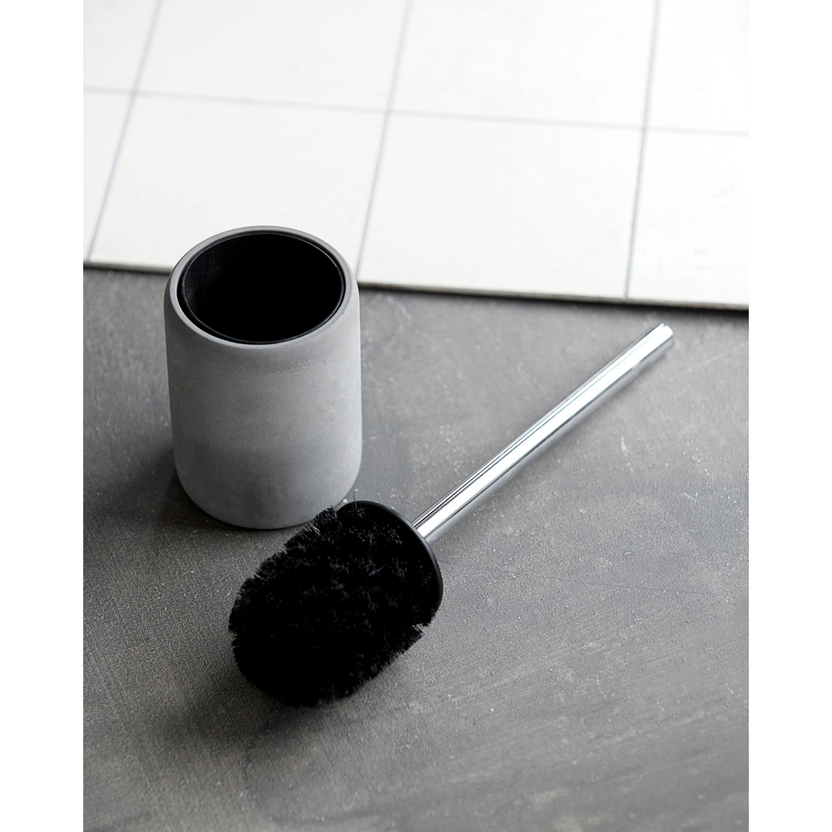 Toilet brush, HDCement, Grey