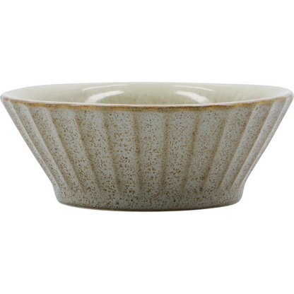 Bowl, HDPleat, Grey;Brown