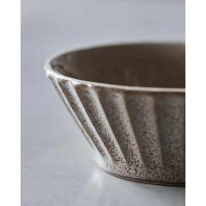 Bowl, HDPleat, Grey;Brown