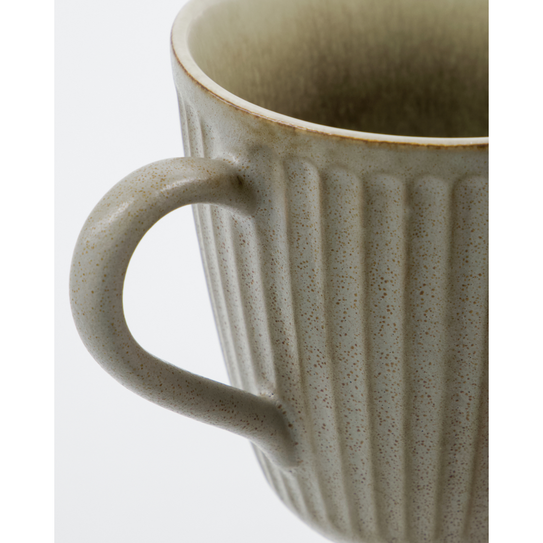 Mug, HDPleat, Grey;Brown