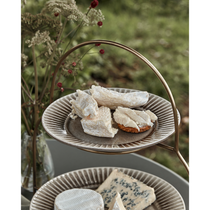 Frokosttallerken, HDPleat, Grå;Brun