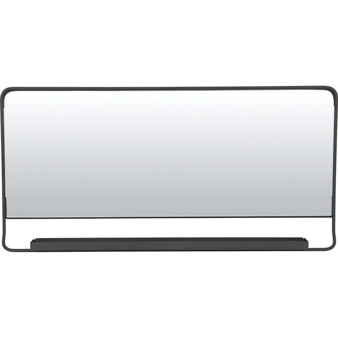 Mirror w. shelf, HDChic, Black