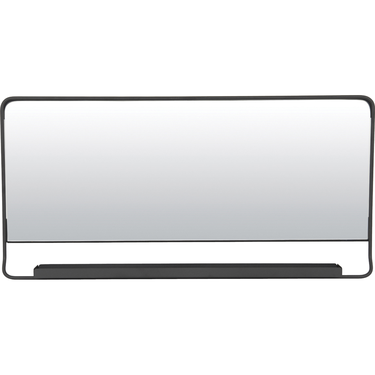 Mirror w. shelf, HDChic, Black