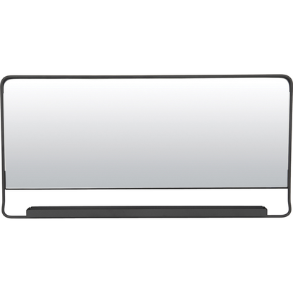 Mirror w. shelf, HDChic, Black