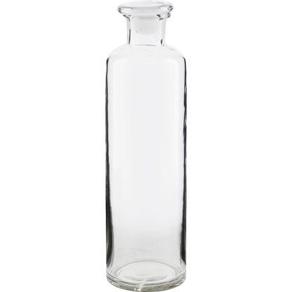 Bottle w. lid, HDFarma, Clear