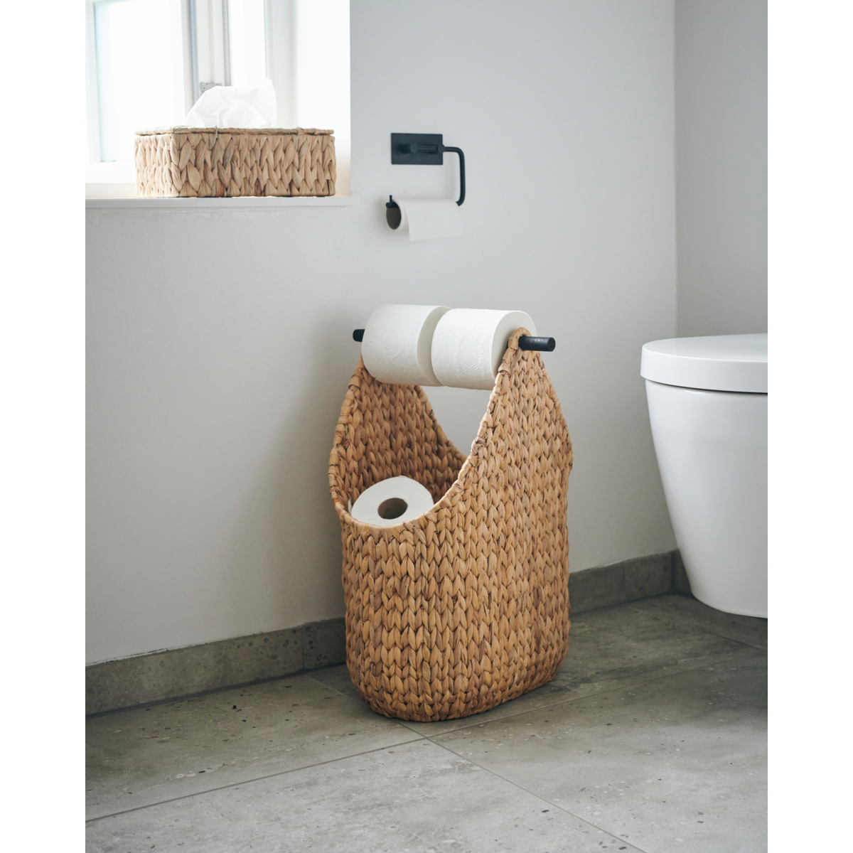 Toilet paper holder, HDPaper, Natural