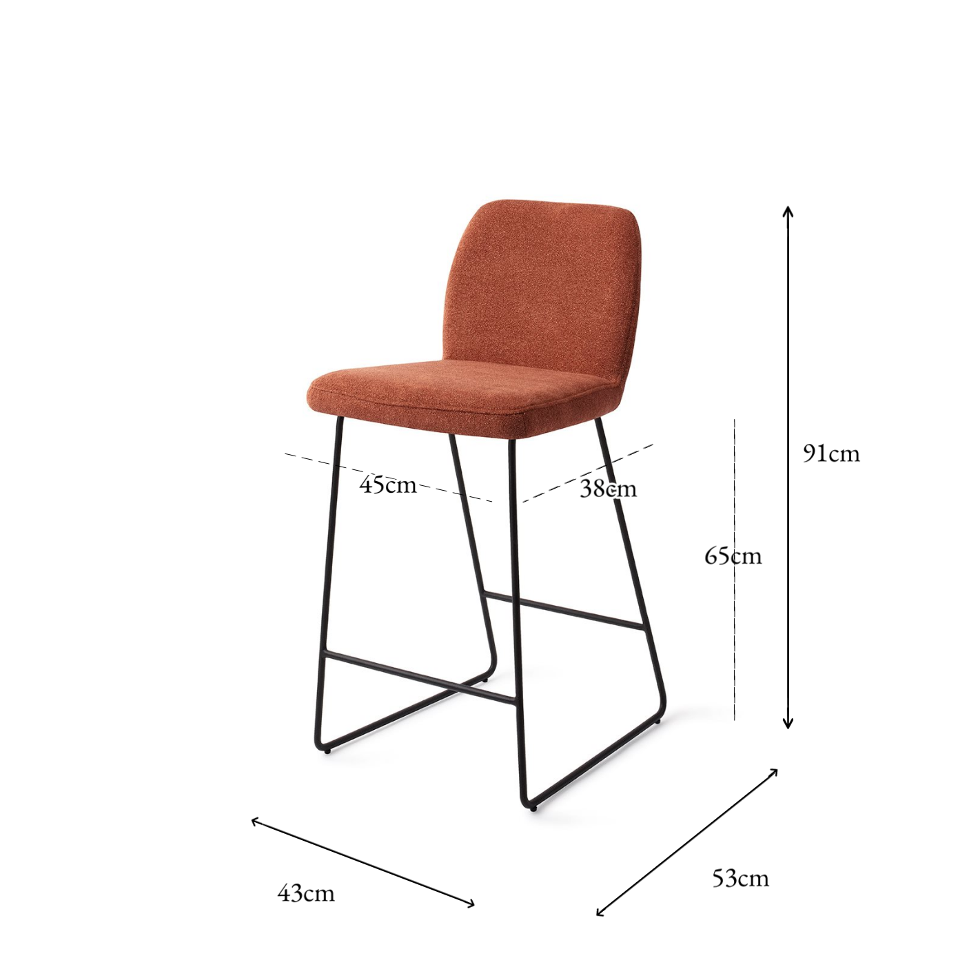 Ikata Bar Chair Cosy Copper