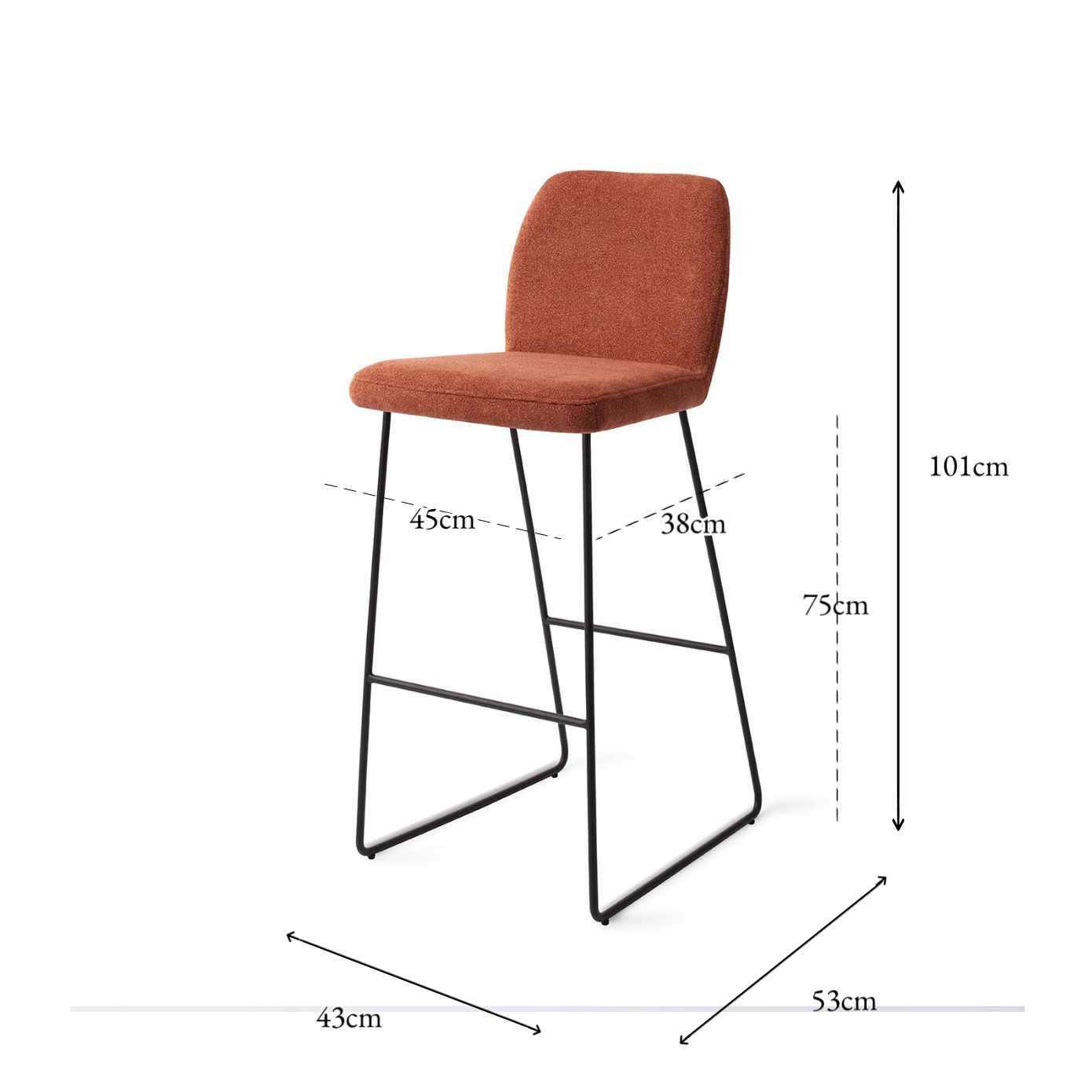 Ikata Bar Chair Cosy Copper