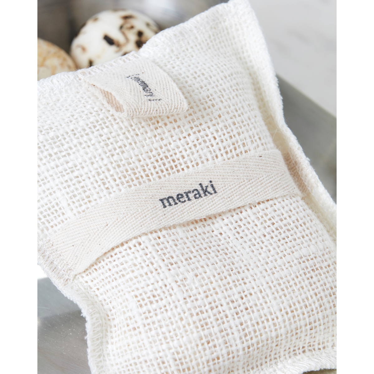 Bath mitt, Rosemary, Beige