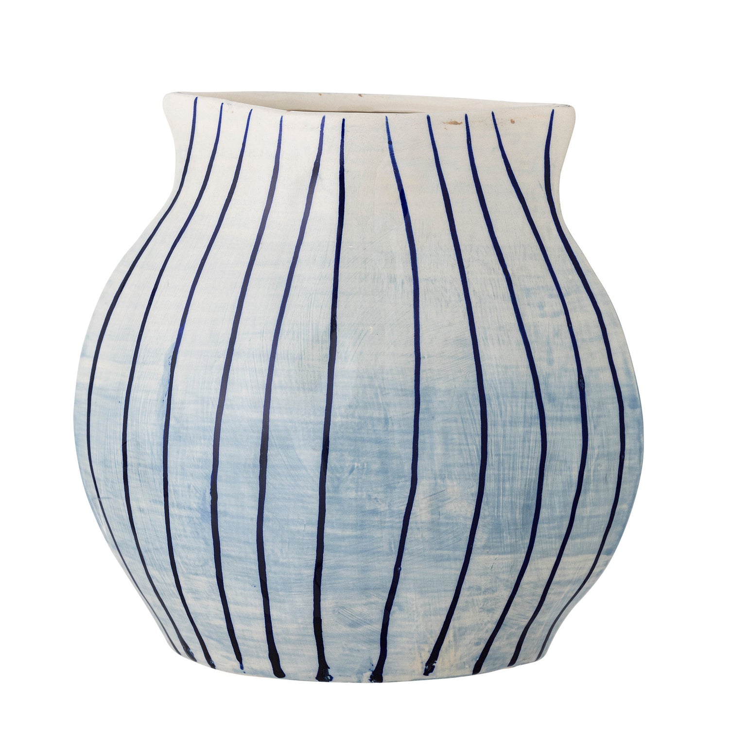 Bloomingville Esra Vase, Blå, Stentøj