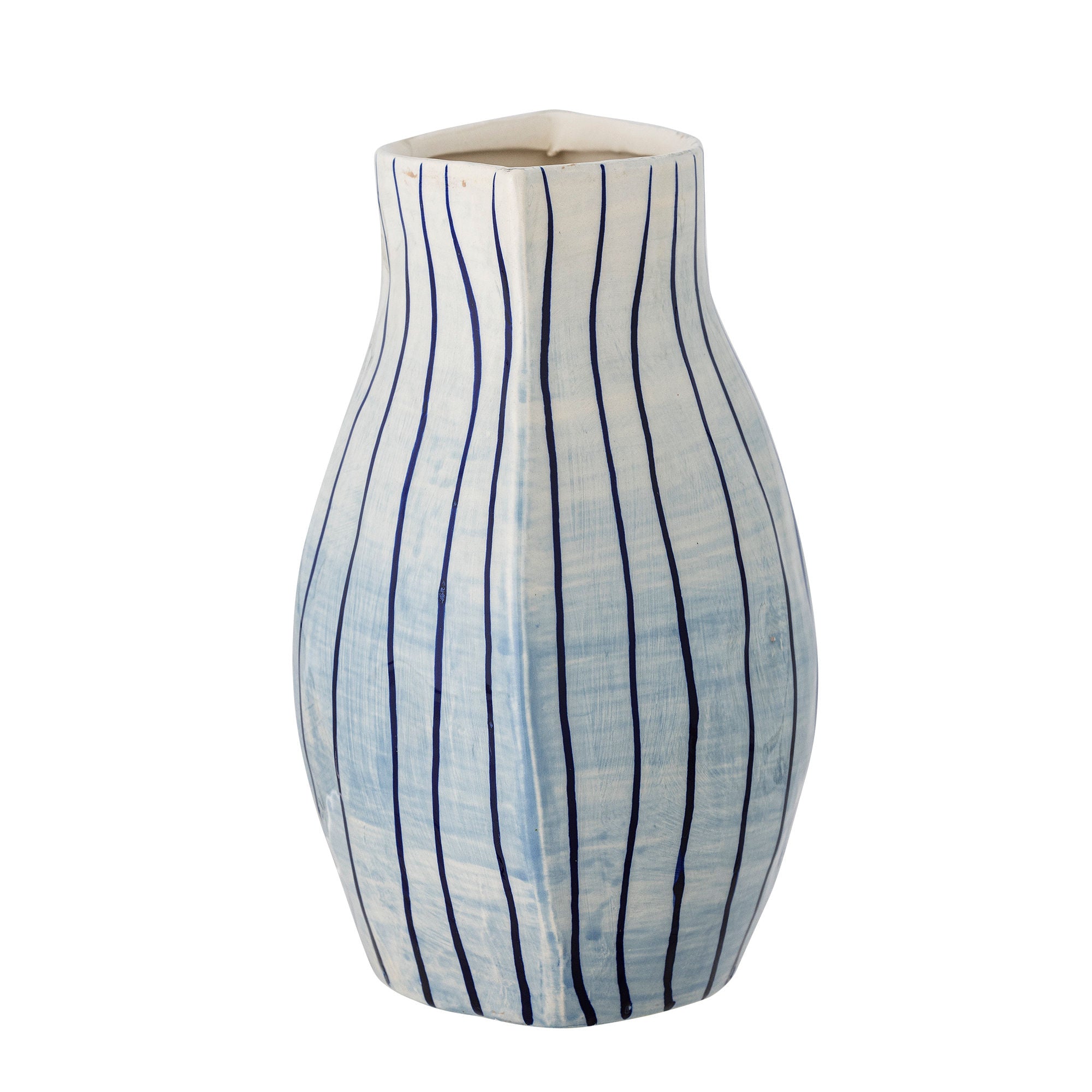 Bloomingville Esra Vase, Blå, Stentøj