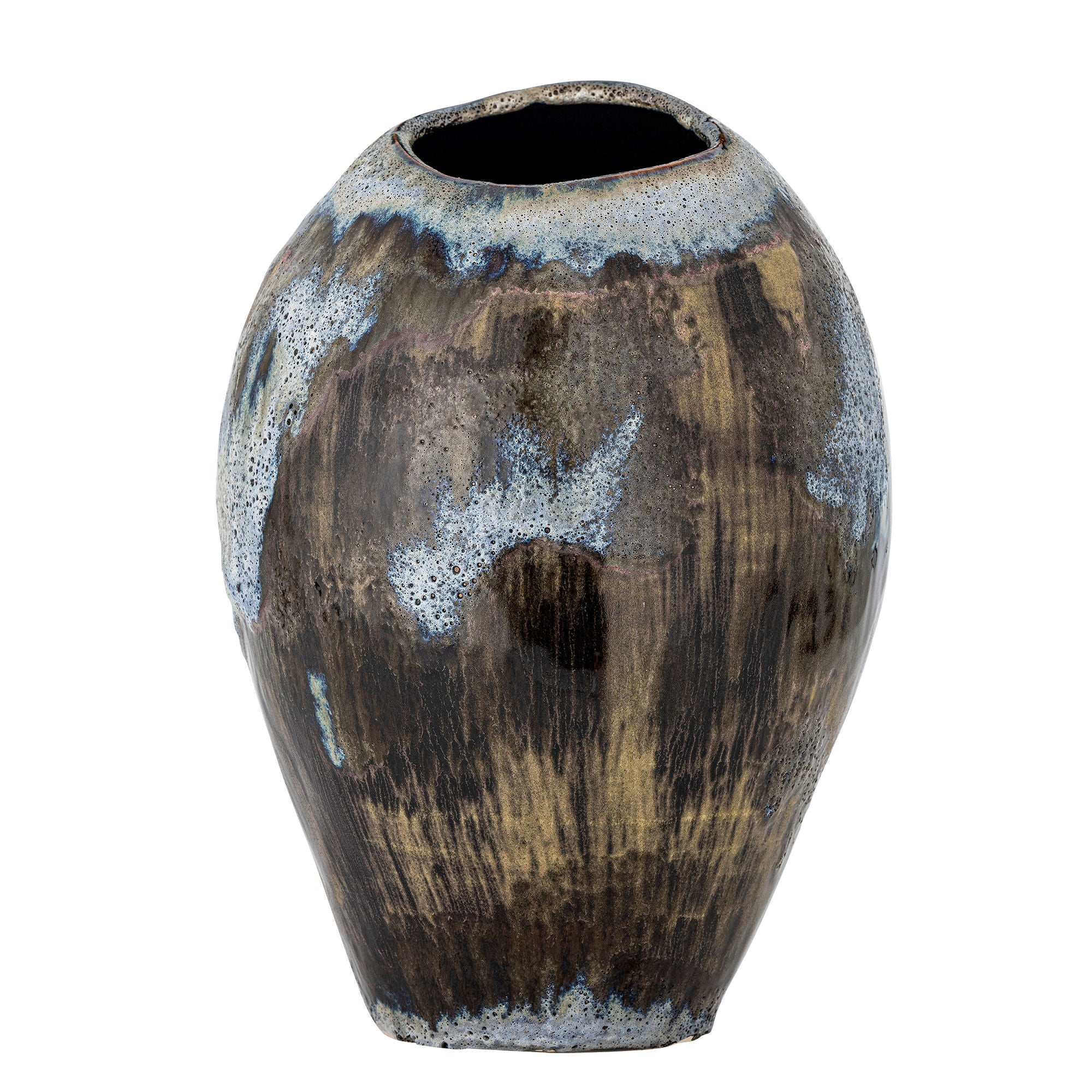 Bloomingville Senja Vase, Brun, Stentøj