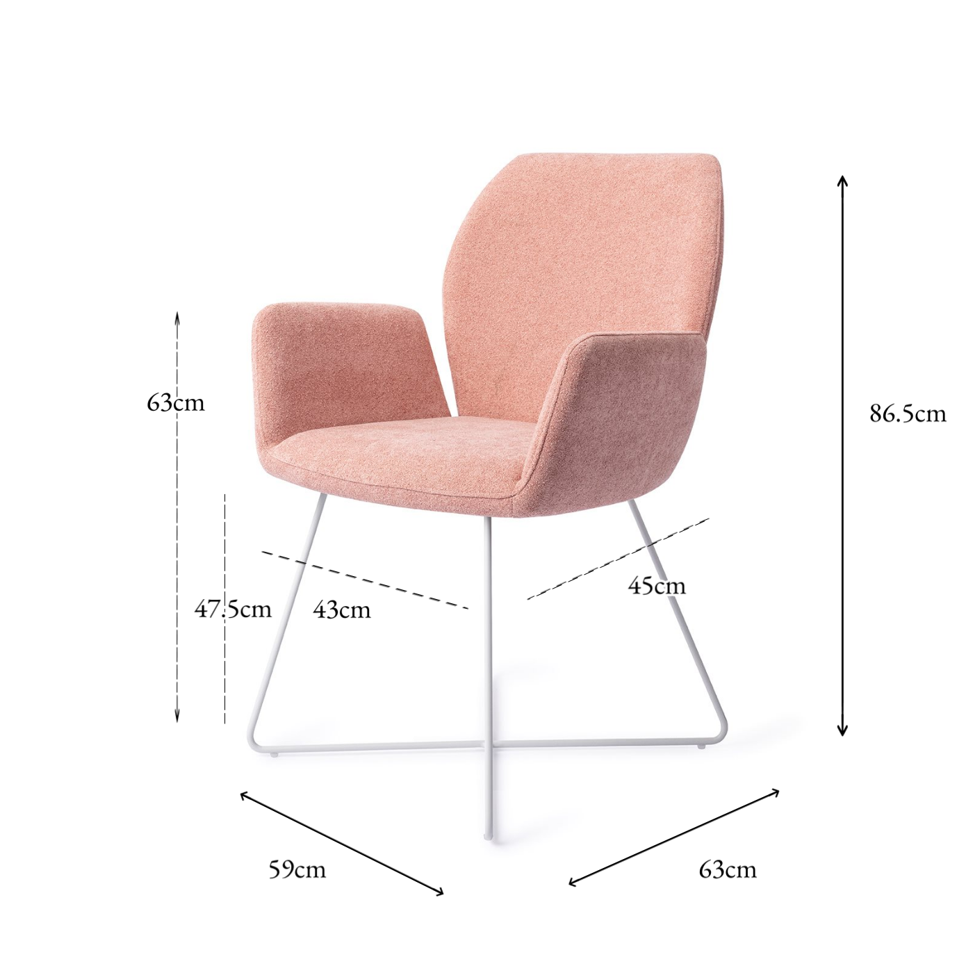 Misaki Dining Chair Anemone