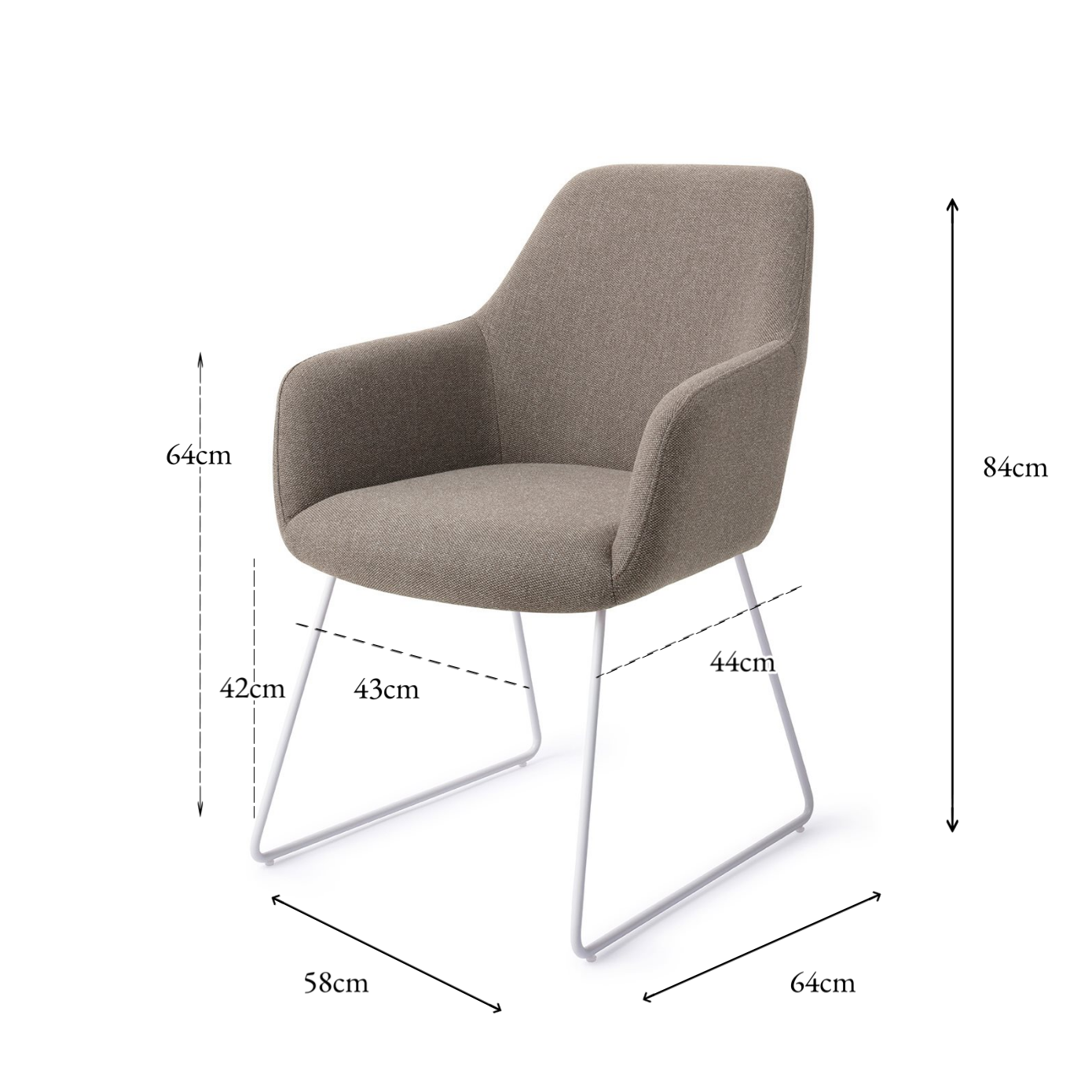 Hiroo Dining Chair Foggy Fusion