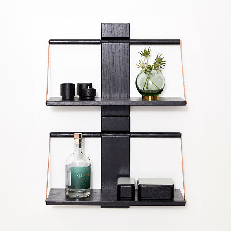 Andersen Furniture - Shelf Wood Wall - Medium 45x20xH32 cm Black