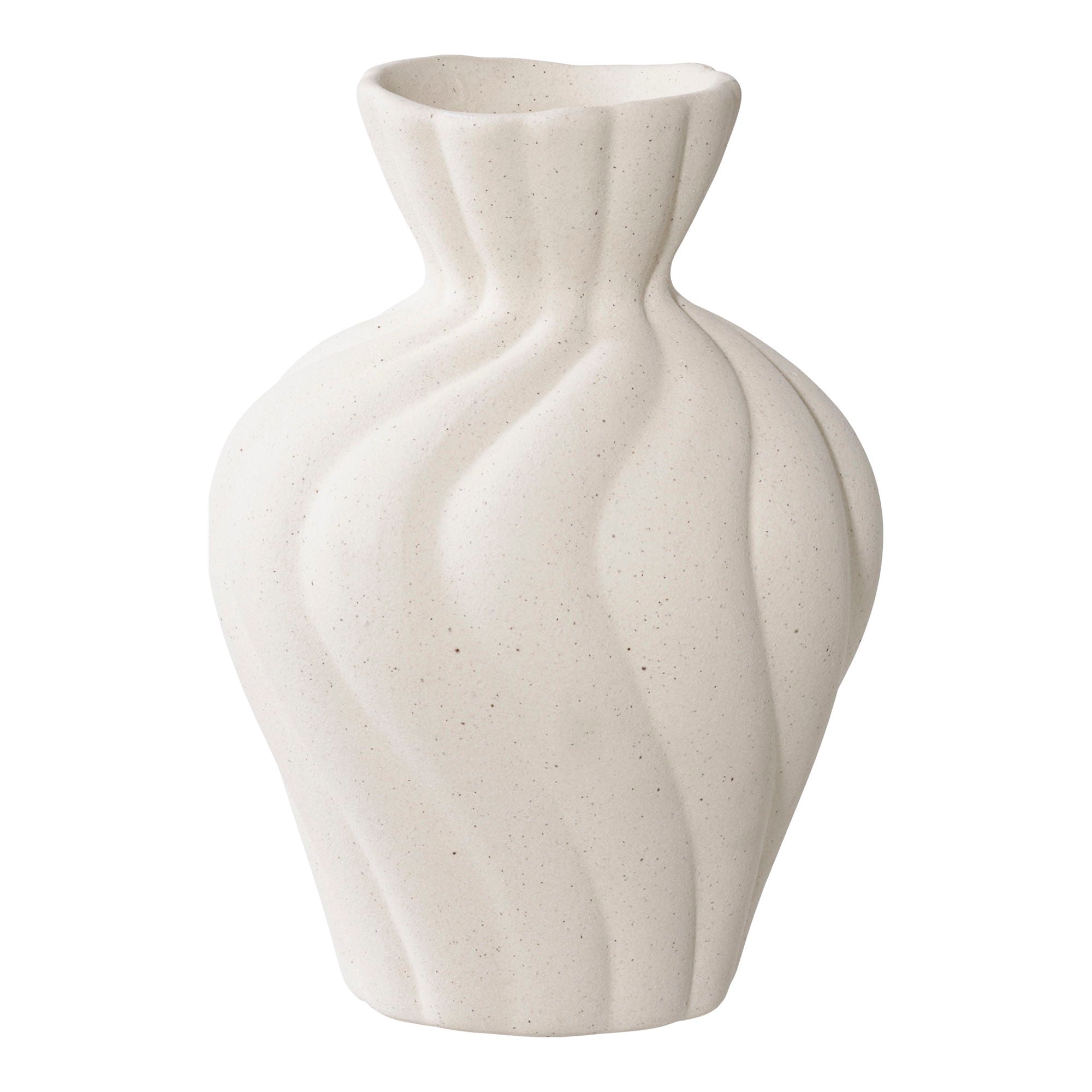 Vase - Vase, keramik, hvid, sæt af 2