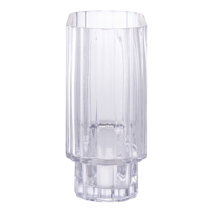 Vase, glas, klar&lt;br&gt;20x9x19,5 cm