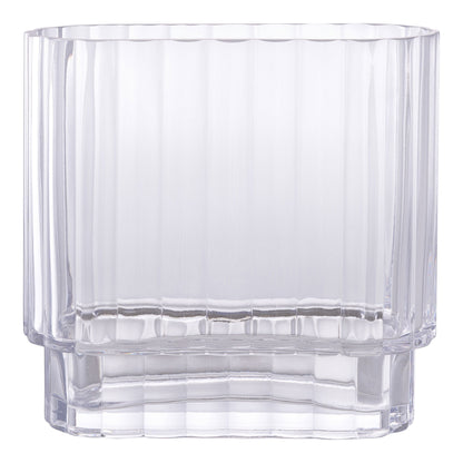 Vase, glas, klar&lt;br&gt;20x9x19,5 cm