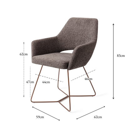 Yanai Dining Chair Amazing Grey