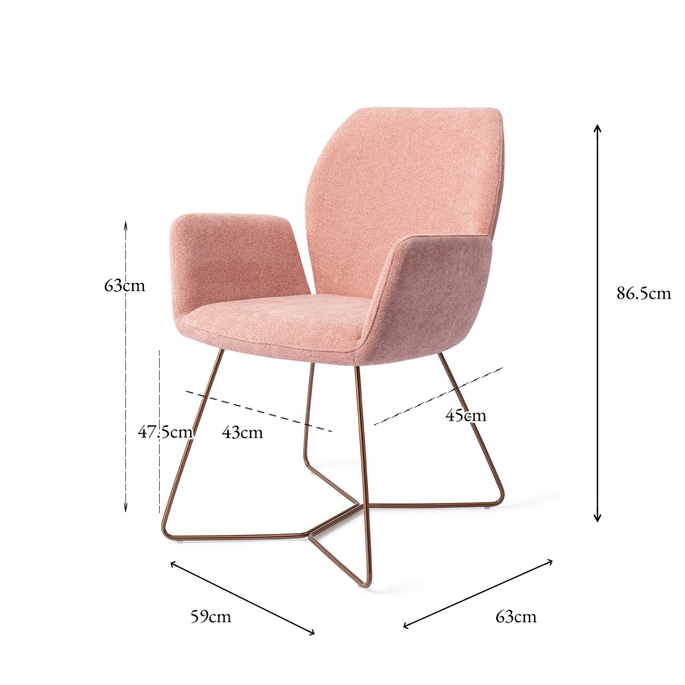 Misaki Dining Chair Anemone