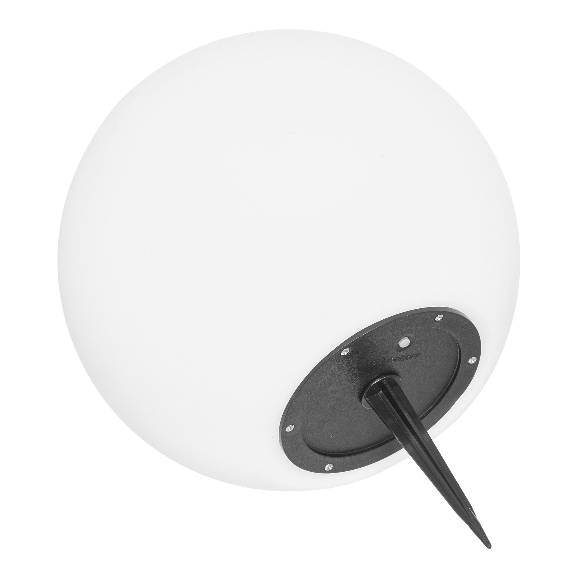 Lampe, hvid, integreret solcelle&lt;br&gt;ø25 cm