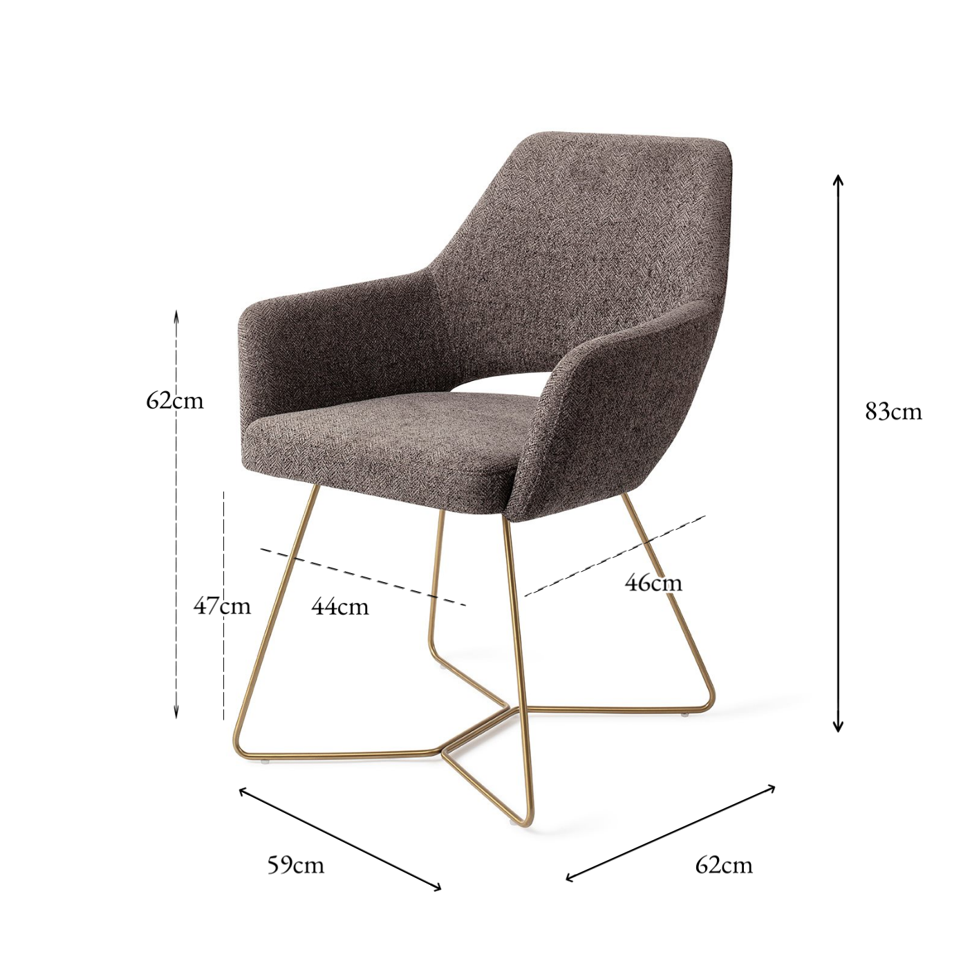 Yanai Dining Chair Amazing Grey