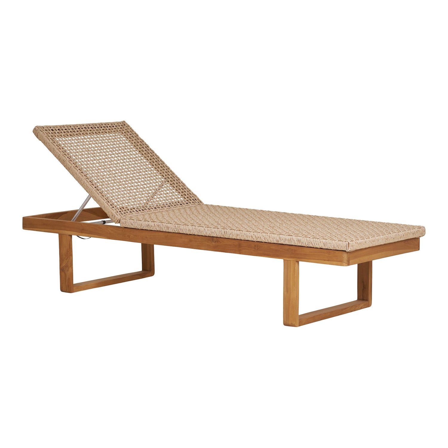 Solseng, teak/polyrattan, natur