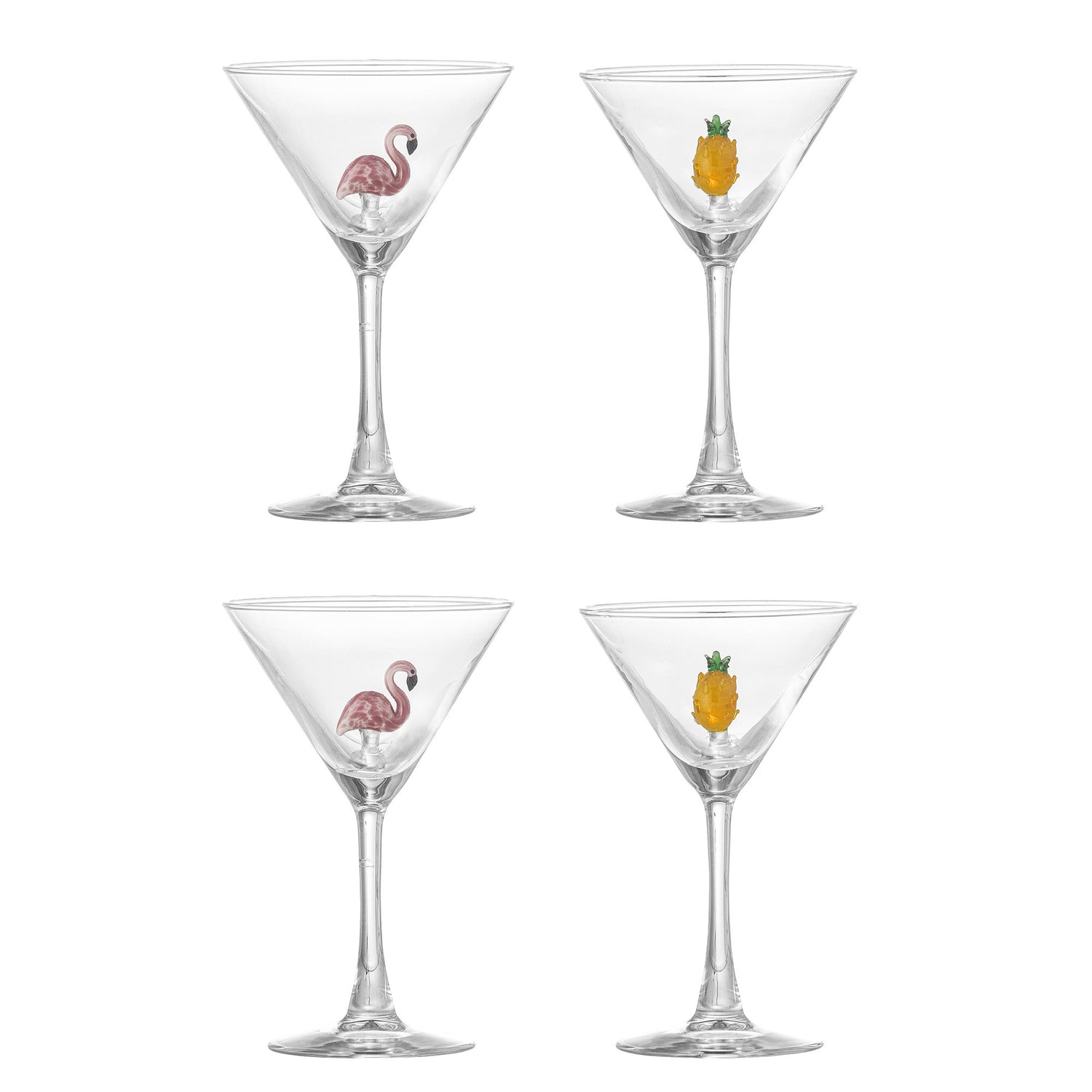 Bloomingville Misa Cocktail Glas, Multipack, Klar, Glas