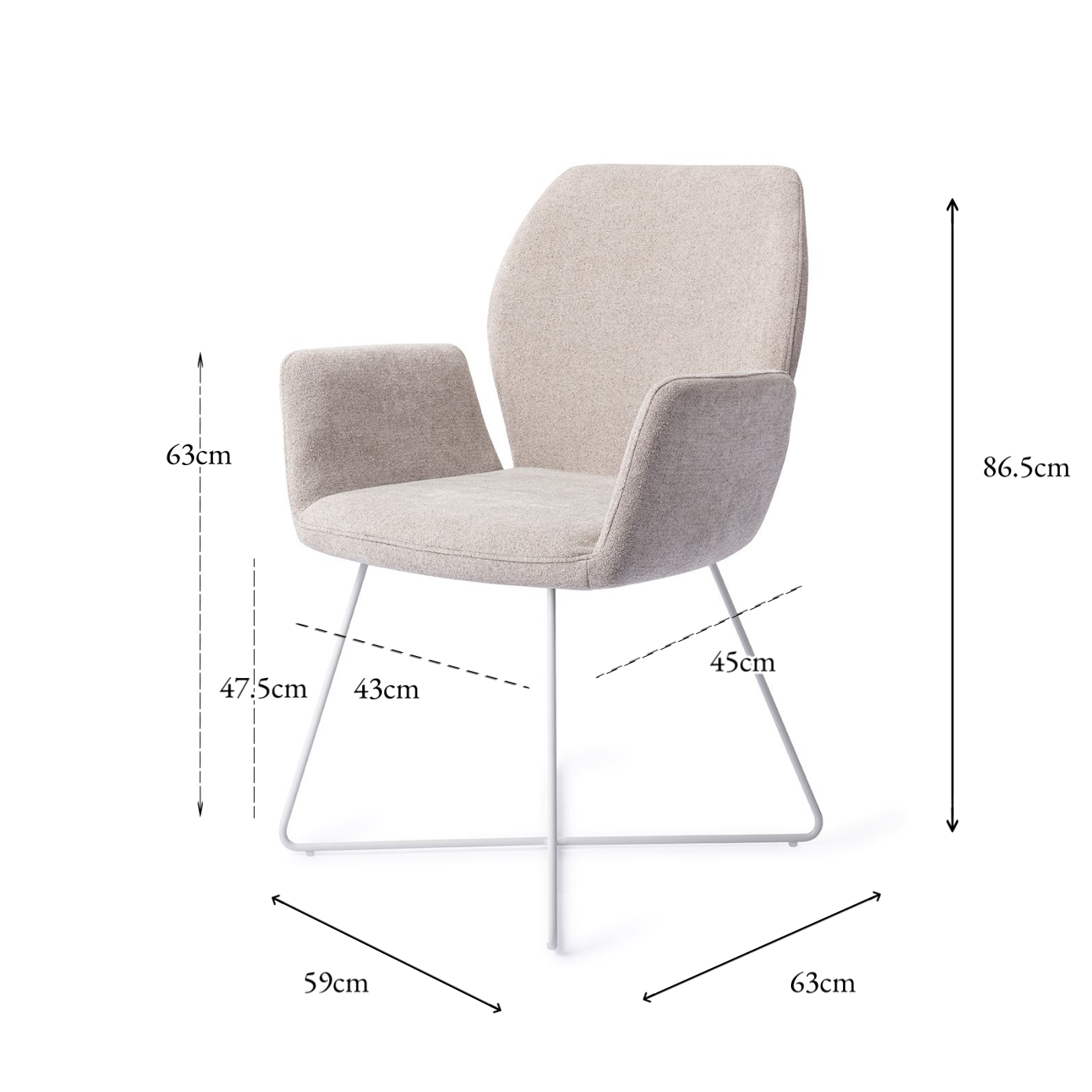 Misaki Dining Chair Pretty Plaster