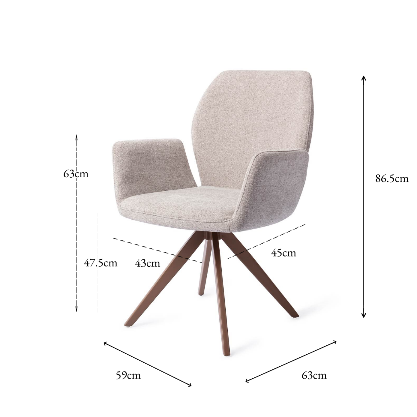 Misaki Dining Chair Pretty Plaster