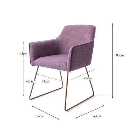 Hofu Dining Chair Violet Daisy