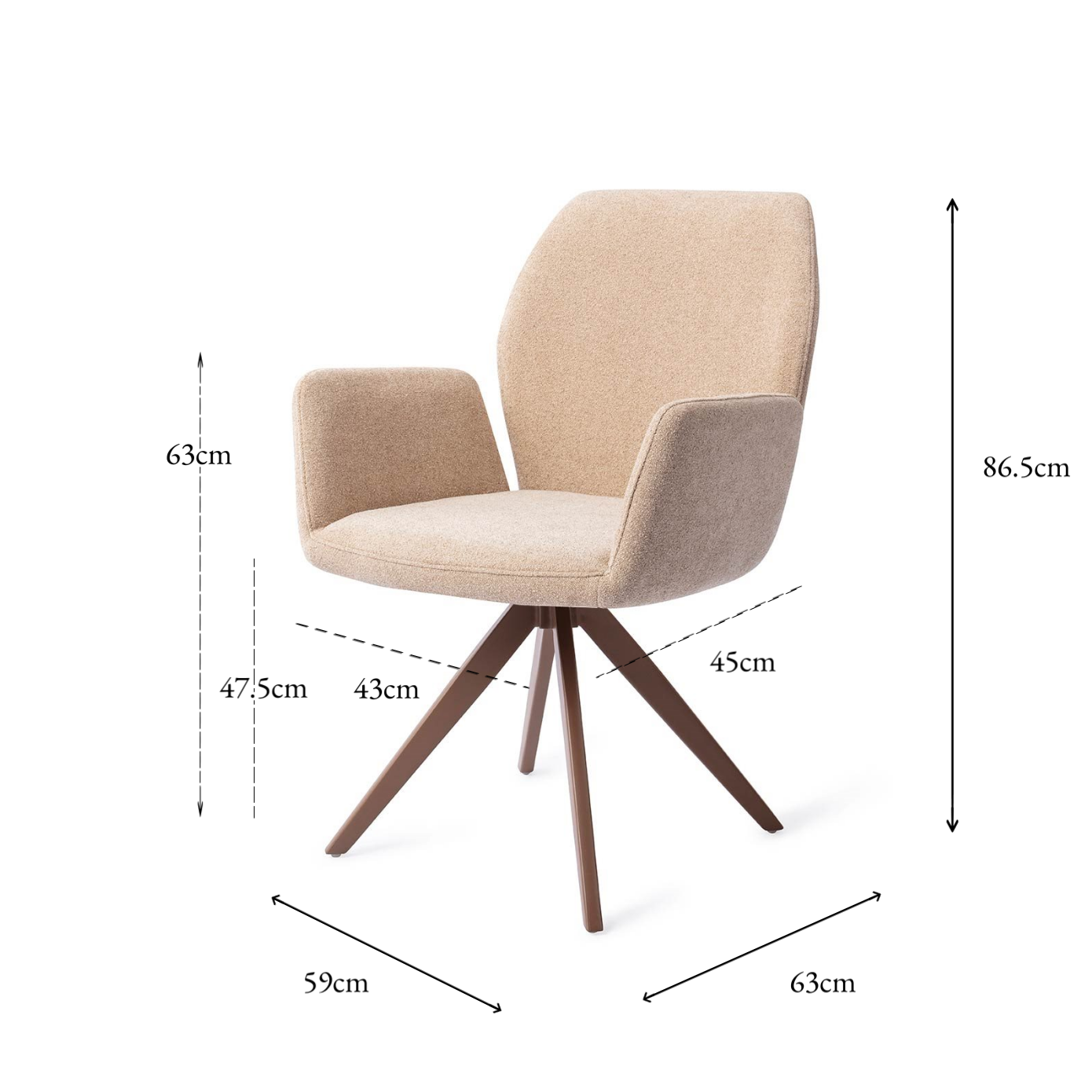 Misaki Dining Chair Funky Fudge