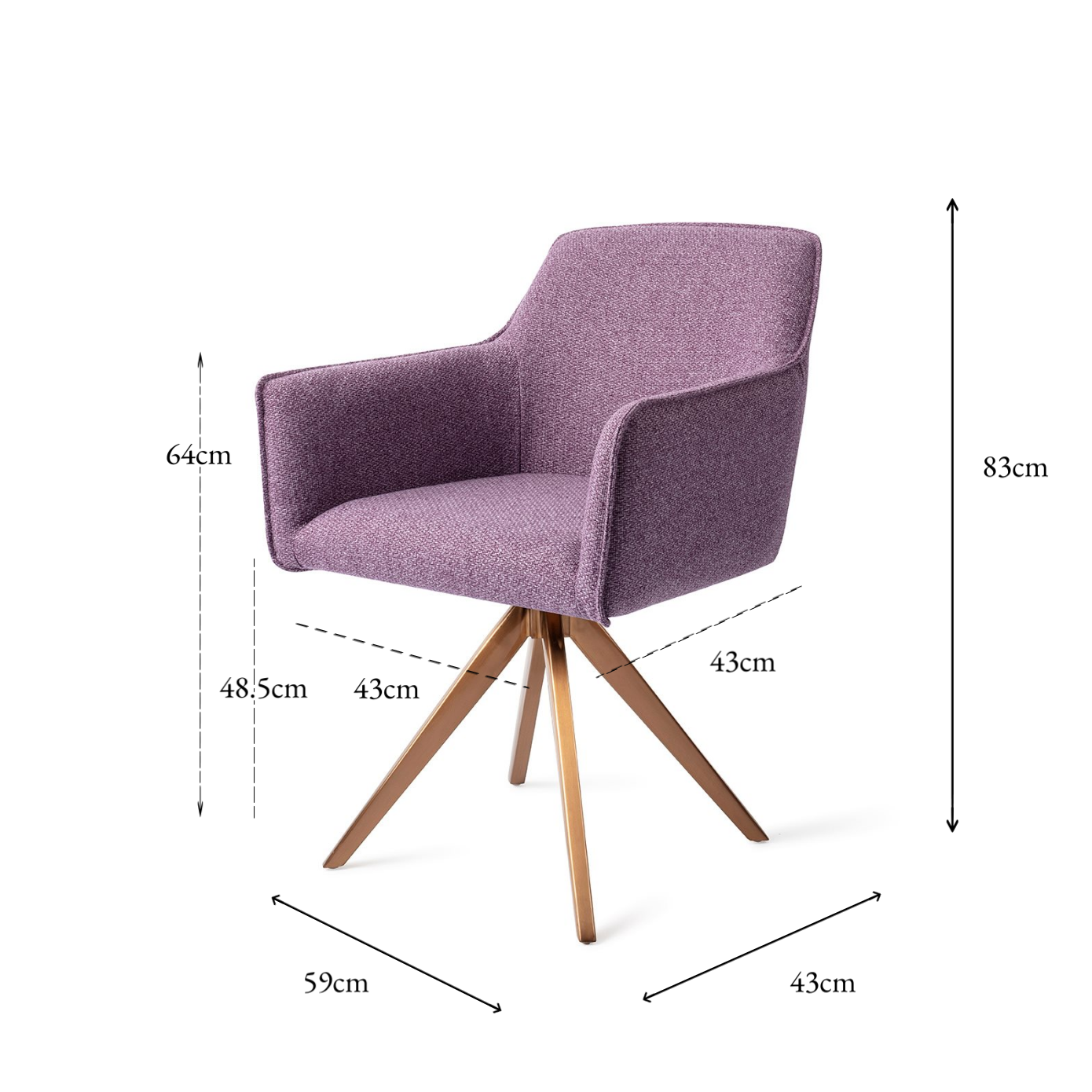 Hofu Dining Chair Violet Daisy