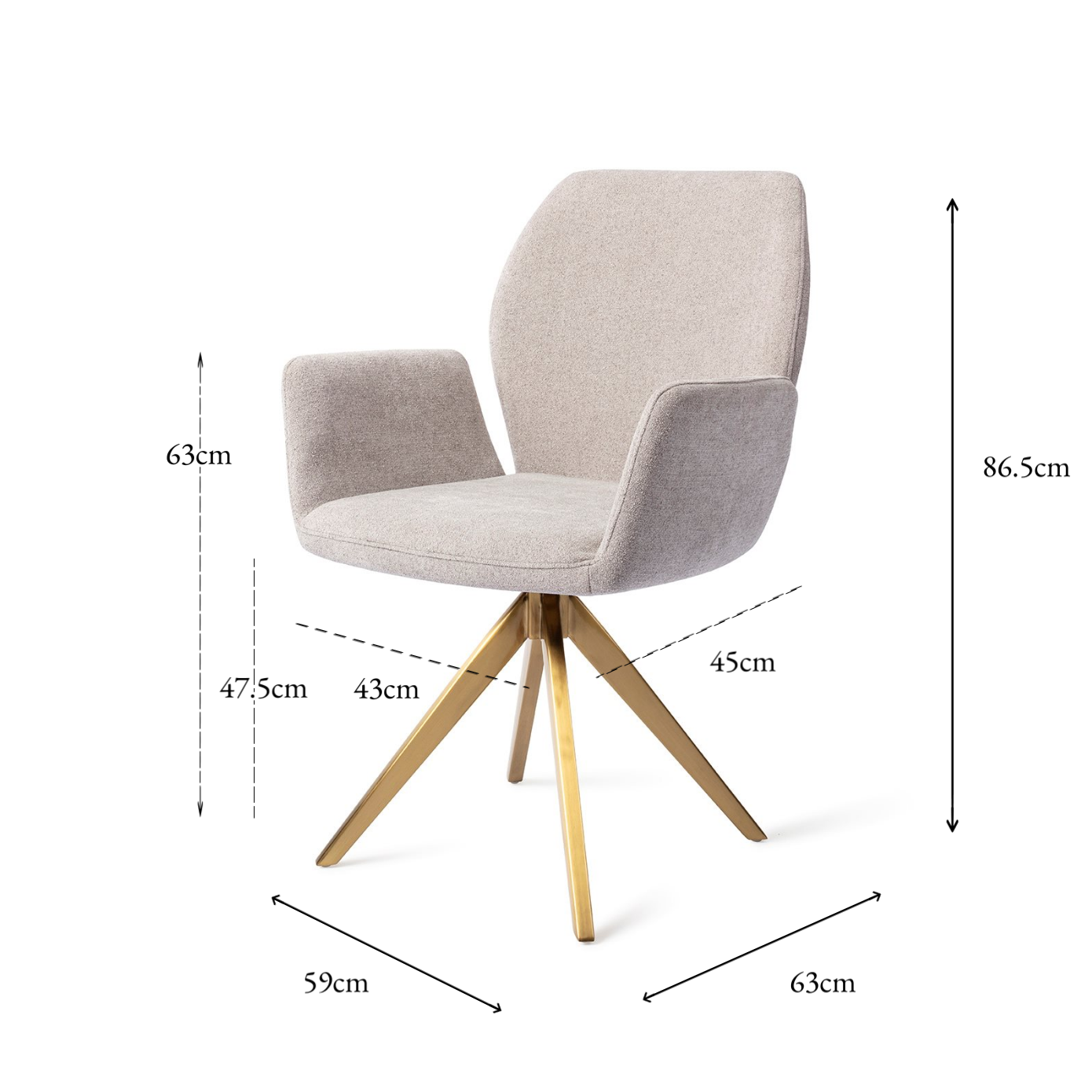 Misaki Dining Chair Pretty Plaster