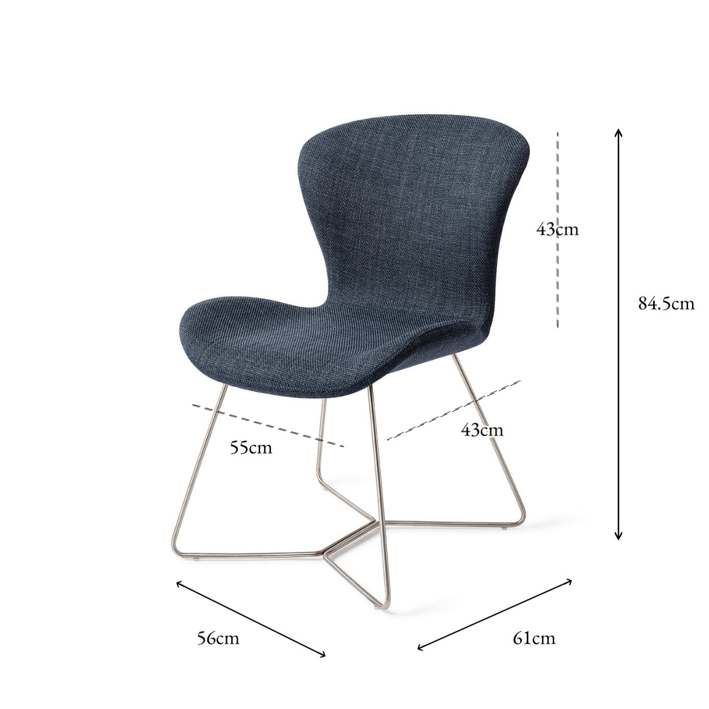 Moji Dining Chair Mystic Marine