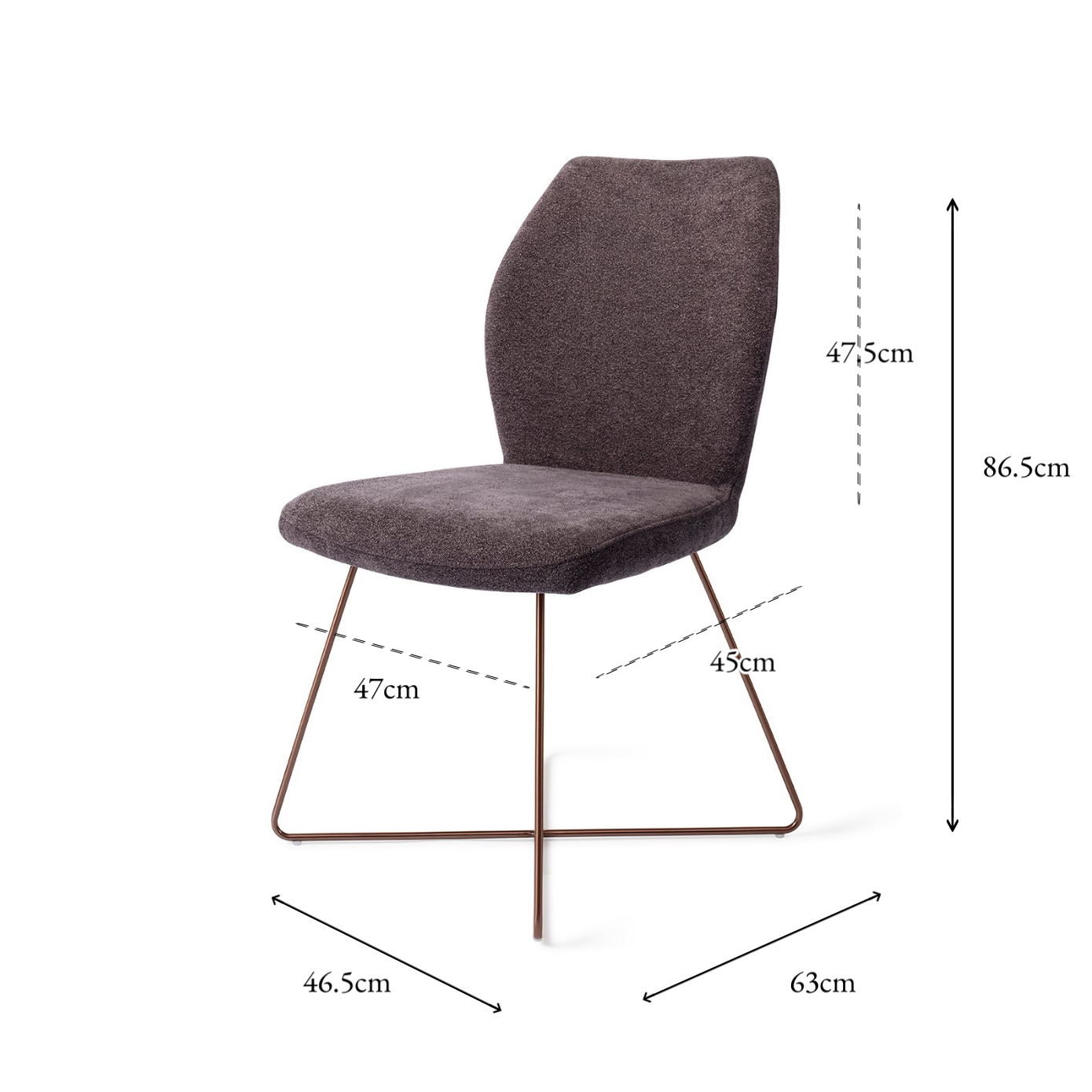 Ikata Dining Chair Almost Black