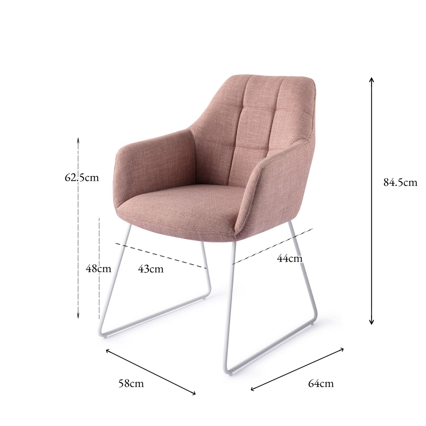 Noto Dining Chair Vintage Rose