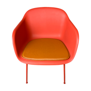 Luksus cognac læderhynde til Muuto Fiber Armchair stolen - Hynder til Muuto Fiber Armchair stolen - DesignGaragen.dk